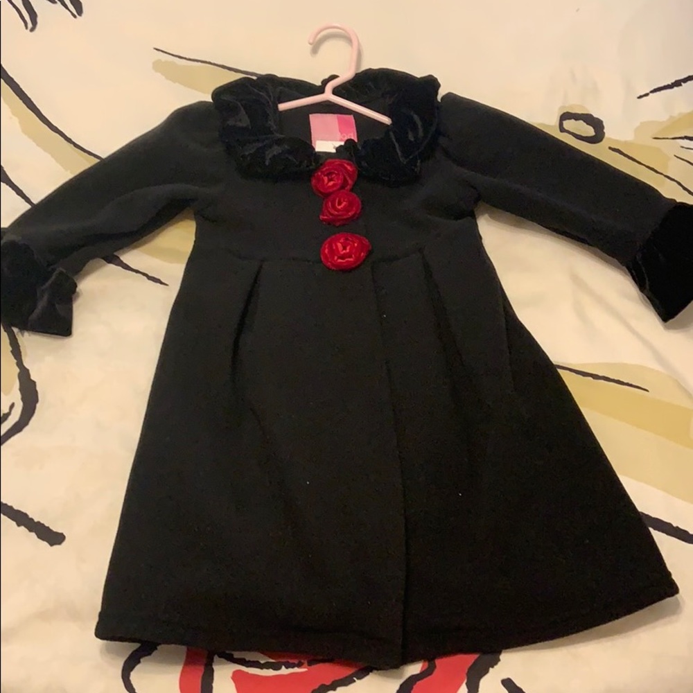 Black coat for toddler girl